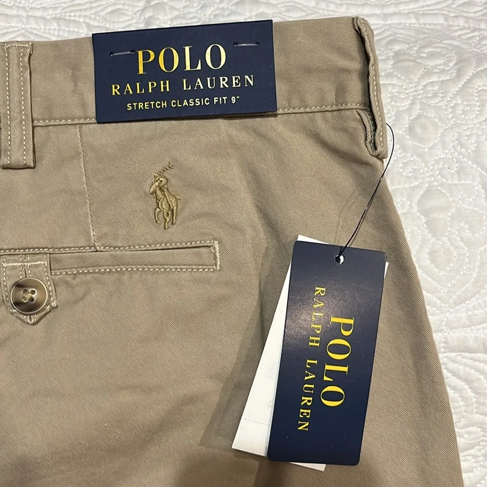 Polo Ralph Lauren stretch classic‎ fit 9” shorts, size 44B, NWT